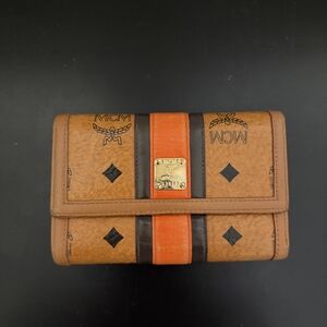 MCM Brown and Orange Wallet